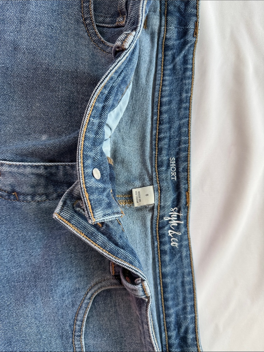 Style & Co. Light Blue Jean Shorts